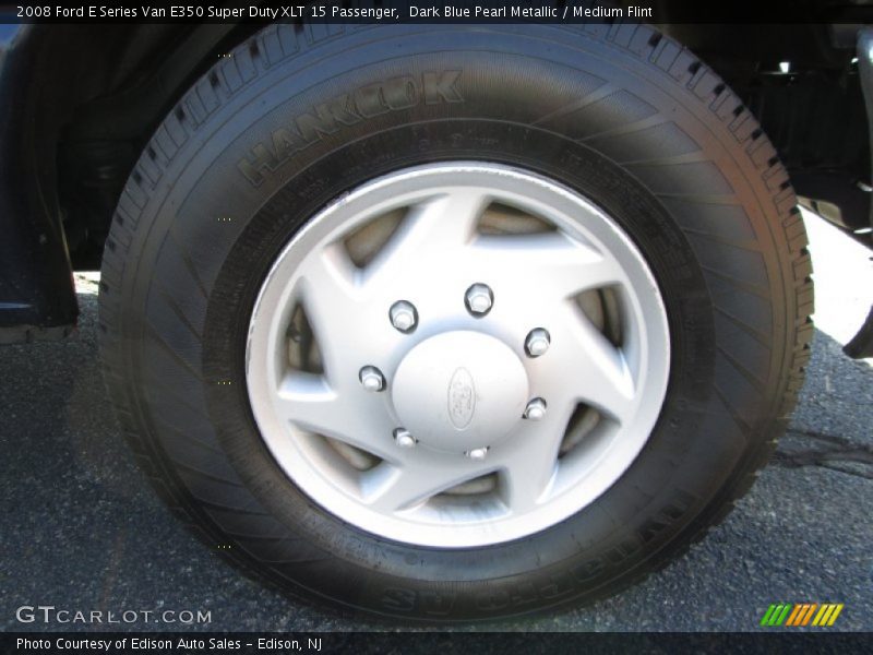 Dark Blue Pearl Metallic / Medium Flint 2008 Ford E Series Van E350 Super Duty XLT 15 Passenger