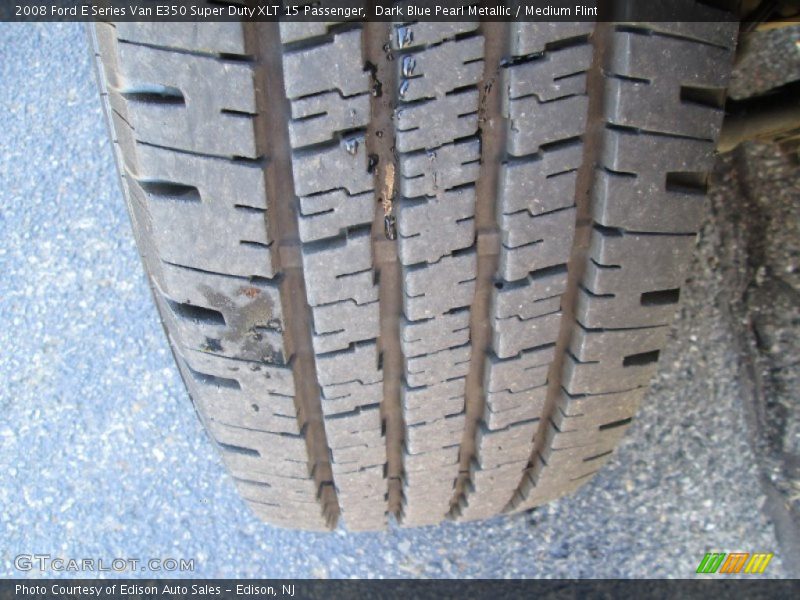 Dark Blue Pearl Metallic / Medium Flint 2008 Ford E Series Van E350 Super Duty XLT 15 Passenger