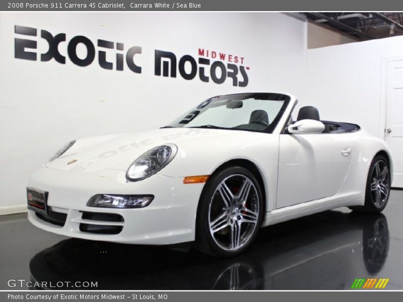 Front 3/4 View of 2008 911 Carrera 4S Cabriolet