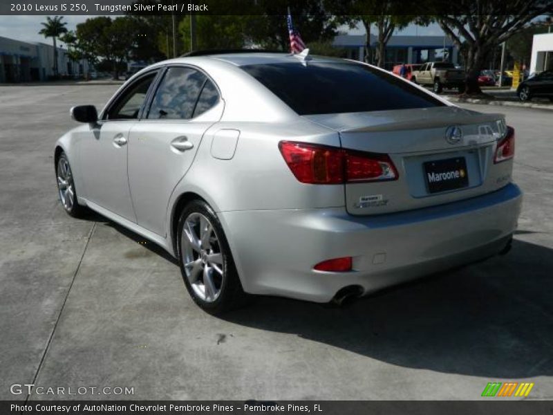 Tungsten Silver Pearl / Black 2010 Lexus IS 250