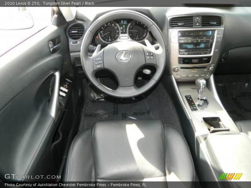 Tungsten Silver Pearl / Black 2010 Lexus IS 250