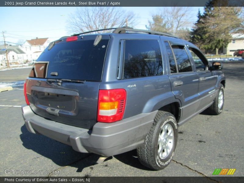 Steel Blue Pearl / Agate 2001 Jeep Grand Cherokee Laredo 4x4