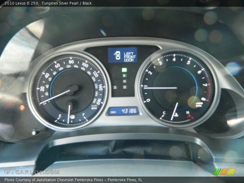 Tungsten Silver Pearl / Black 2010 Lexus IS 250