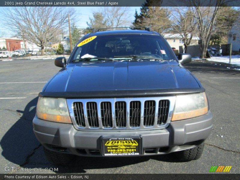 Steel Blue Pearl / Agate 2001 Jeep Grand Cherokee Laredo 4x4