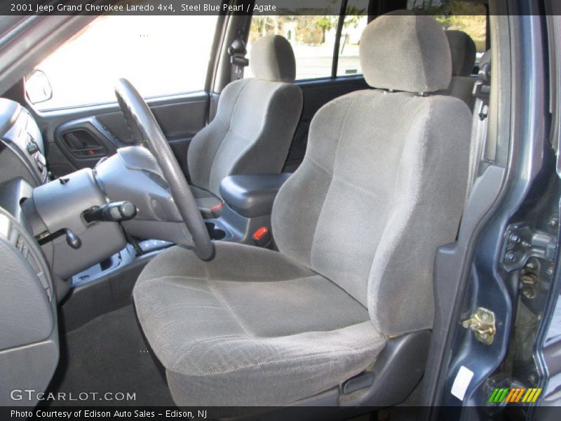 Steel Blue Pearl / Agate 2001 Jeep Grand Cherokee Laredo 4x4