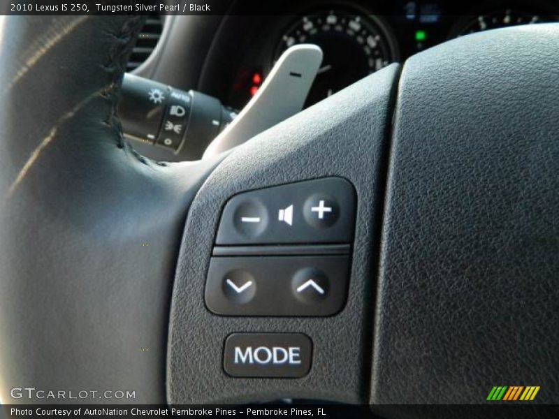 Tungsten Silver Pearl / Black 2010 Lexus IS 250