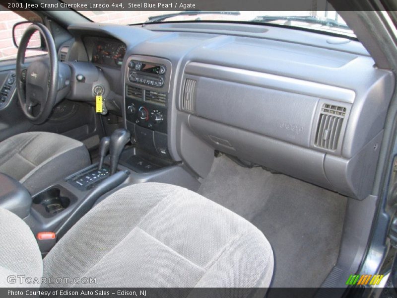 Steel Blue Pearl / Agate 2001 Jeep Grand Cherokee Laredo 4x4