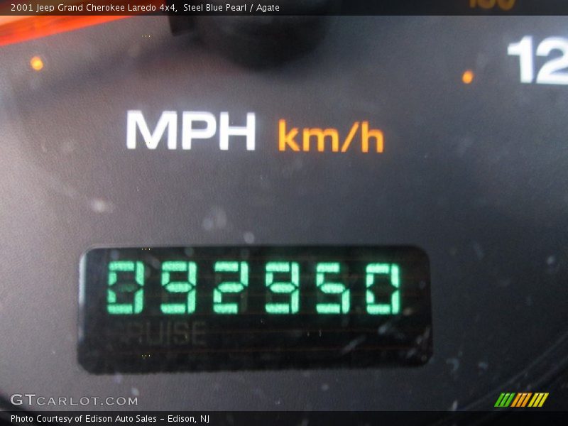 Steel Blue Pearl / Agate 2001 Jeep Grand Cherokee Laredo 4x4