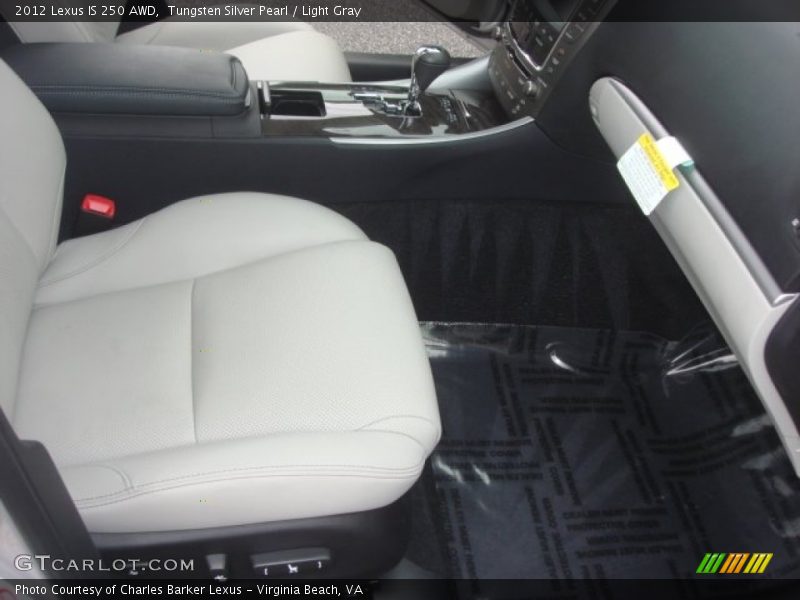 Tungsten Silver Pearl / Light Gray 2012 Lexus IS 250 AWD