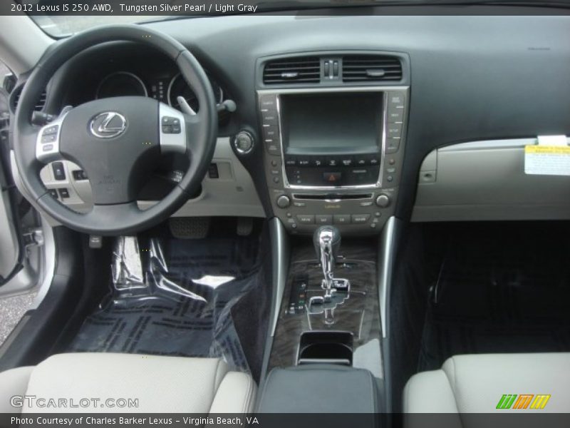 Tungsten Silver Pearl / Light Gray 2012 Lexus IS 250 AWD