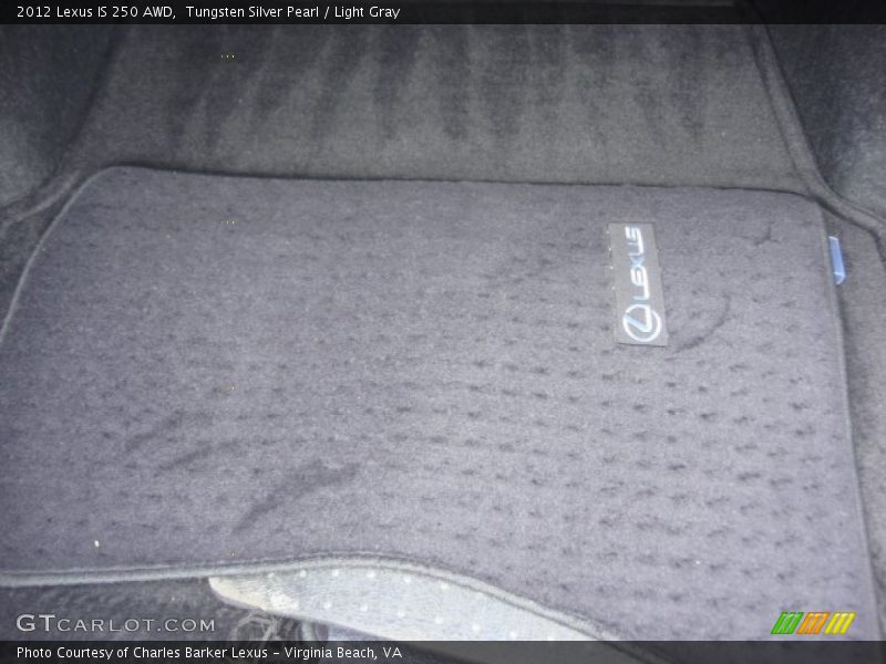 Tungsten Silver Pearl / Light Gray 2012 Lexus IS 250 AWD