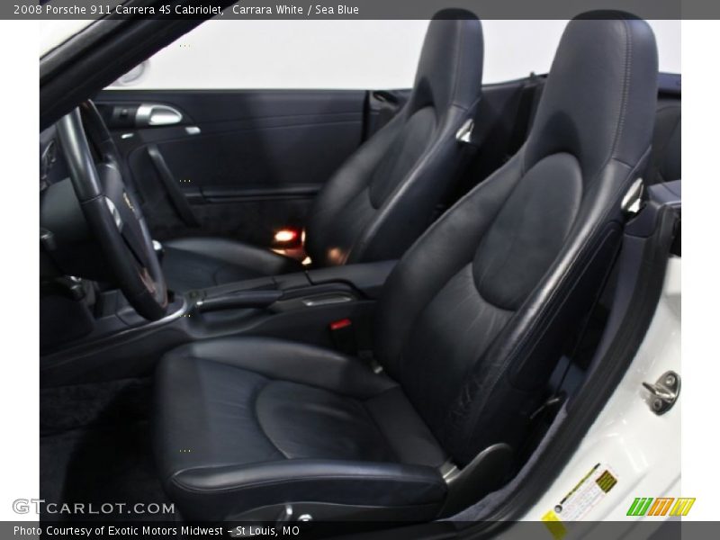 Front Seat of 2008 911 Carrera 4S Cabriolet