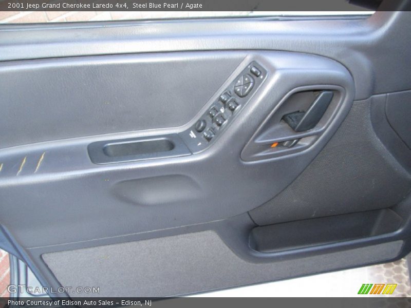 Steel Blue Pearl / Agate 2001 Jeep Grand Cherokee Laredo 4x4