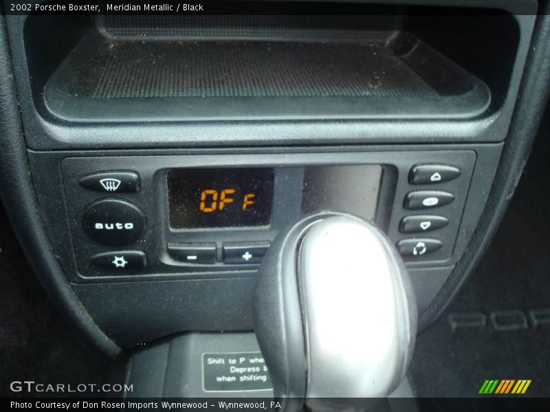 Meridian Metallic / Black 2002 Porsche Boxster