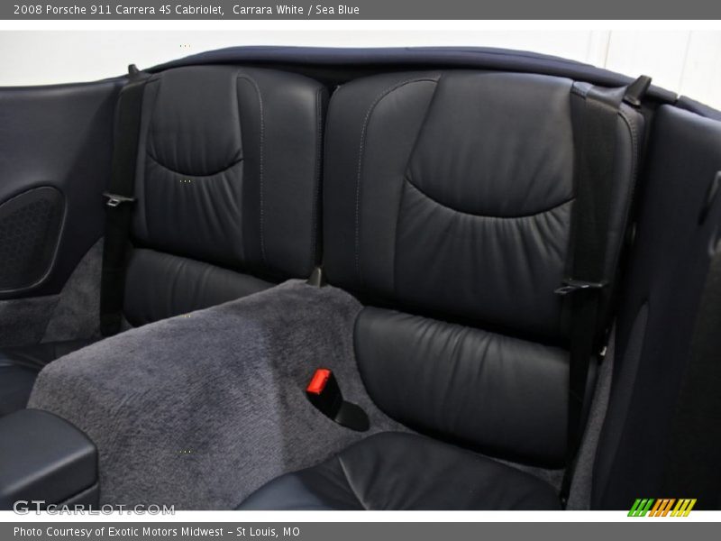 Rear Seat of 2008 911 Carrera 4S Cabriolet