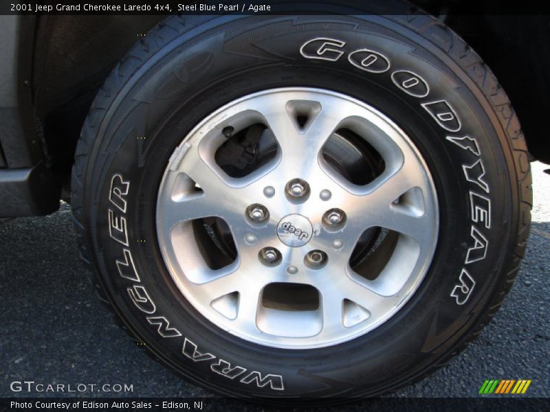 Steel Blue Pearl / Agate 2001 Jeep Grand Cherokee Laredo 4x4