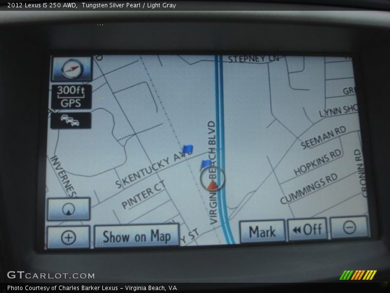 Tungsten Silver Pearl / Light Gray 2012 Lexus IS 250 AWD