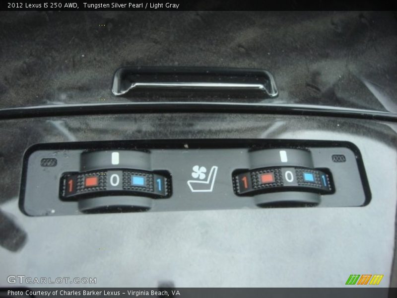 Tungsten Silver Pearl / Light Gray 2012 Lexus IS 250 AWD
