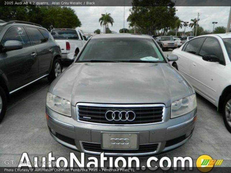 Atlas Grey Metallic / Black 2005 Audi A8 4.2 quattro
