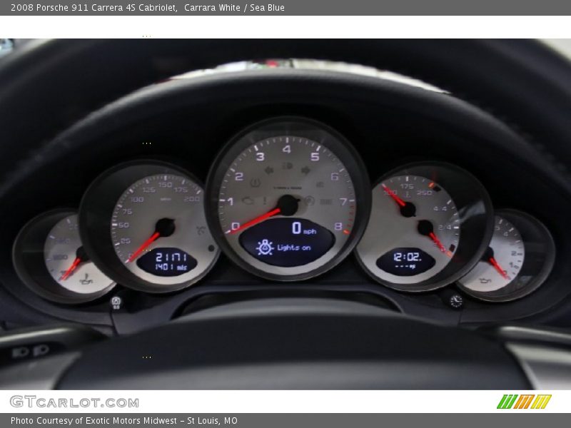  2008 911 Carrera 4S Cabriolet Carrera 4S Cabriolet Gauges