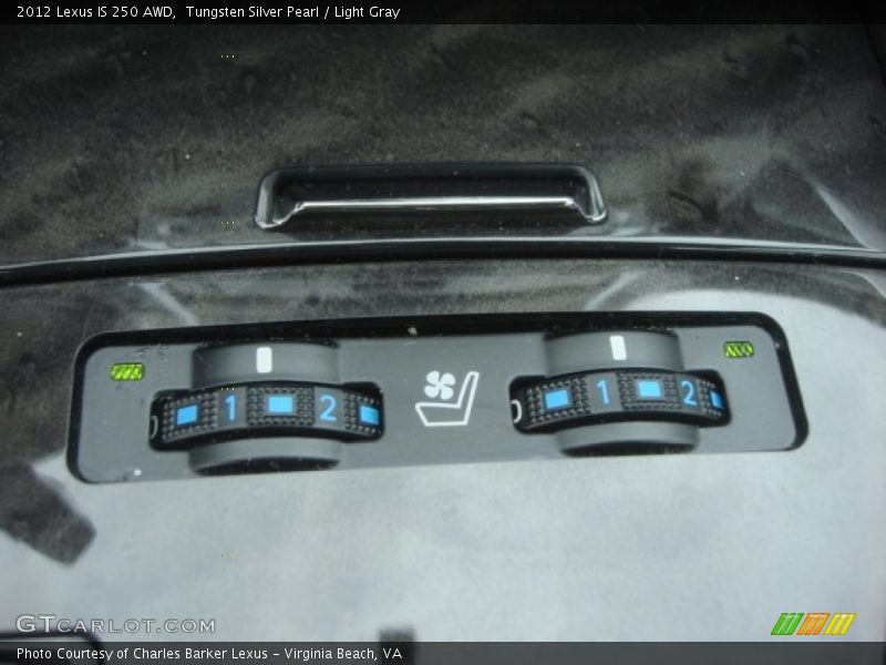 Tungsten Silver Pearl / Light Gray 2012 Lexus IS 250 AWD