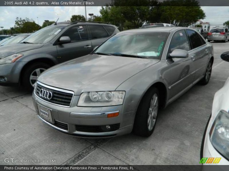 Atlas Grey Metallic / Black 2005 Audi A8 4.2 quattro