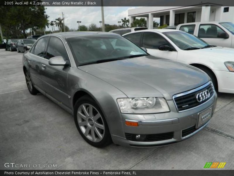 Atlas Grey Metallic / Black 2005 Audi A8 4.2 quattro
