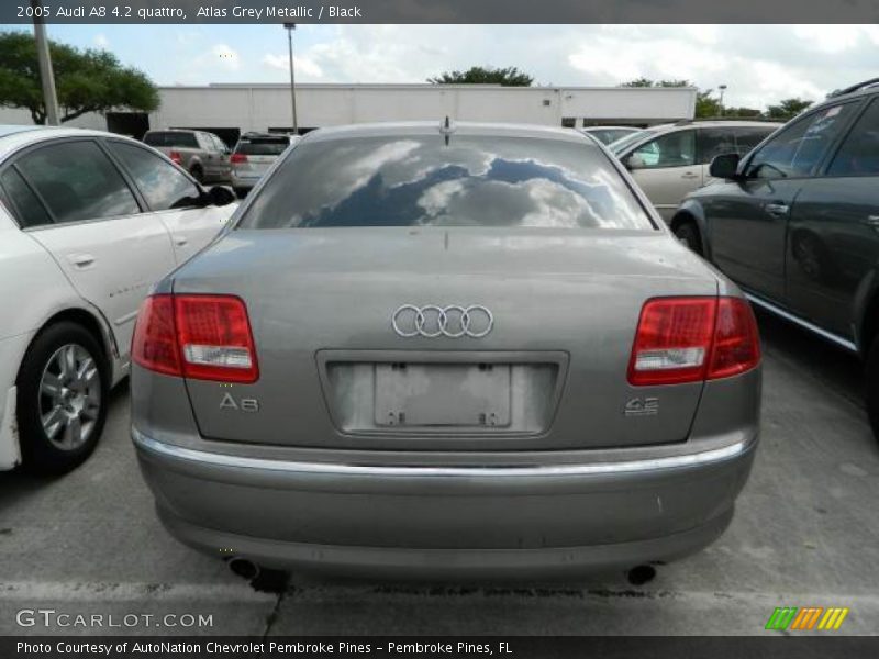 Atlas Grey Metallic / Black 2005 Audi A8 4.2 quattro