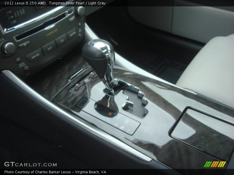 Tungsten Silver Pearl / Light Gray 2012 Lexus IS 250 AWD
