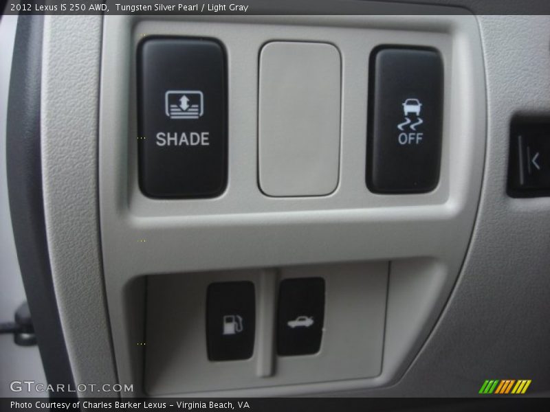 Tungsten Silver Pearl / Light Gray 2012 Lexus IS 250 AWD