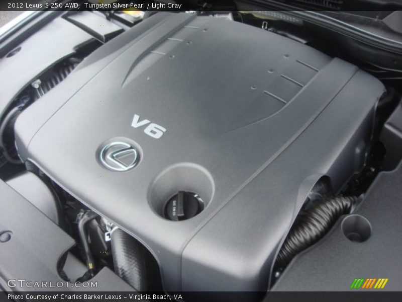 Tungsten Silver Pearl / Light Gray 2012 Lexus IS 250 AWD