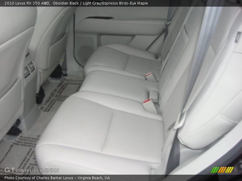 Obsidian Black / Light Gray/Espresso Birds-Eye Maple 2010 Lexus RX 350 AWD