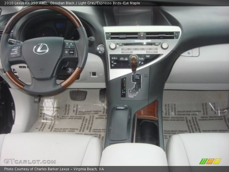 Obsidian Black / Light Gray/Espresso Birds-Eye Maple 2010 Lexus RX 350 AWD
