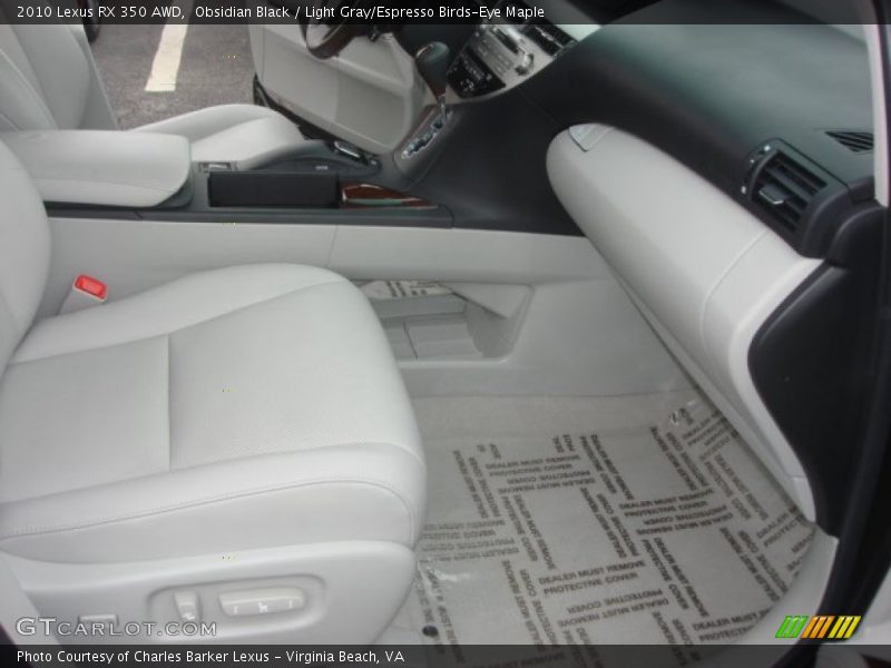Obsidian Black / Light Gray/Espresso Birds-Eye Maple 2010 Lexus RX 350 AWD