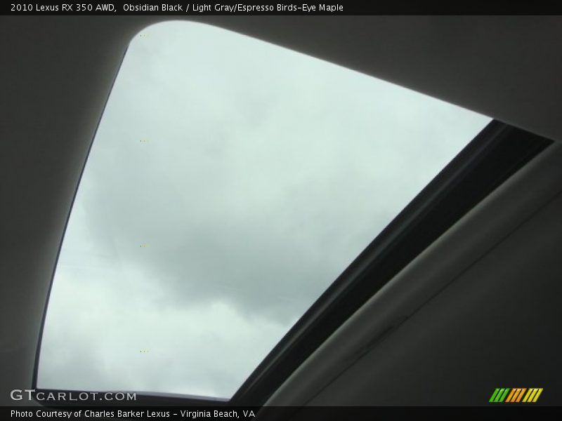 Obsidian Black / Light Gray/Espresso Birds-Eye Maple 2010 Lexus RX 350 AWD