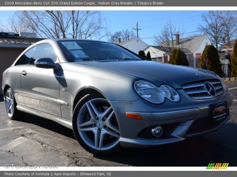 Indium Grey Metallic / Tobacco Brown 2009 Mercedes-Benz CLK 350 Grand Edition Coupe