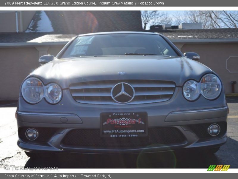 Indium Grey Metallic / Tobacco Brown 2009 Mercedes-Benz CLK 350 Grand Edition Coupe