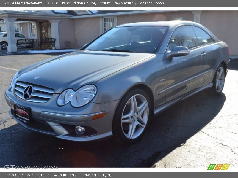 Indium Grey Metallic / Tobacco Brown 2009 Mercedes-Benz CLK 350 Grand Edition Coupe