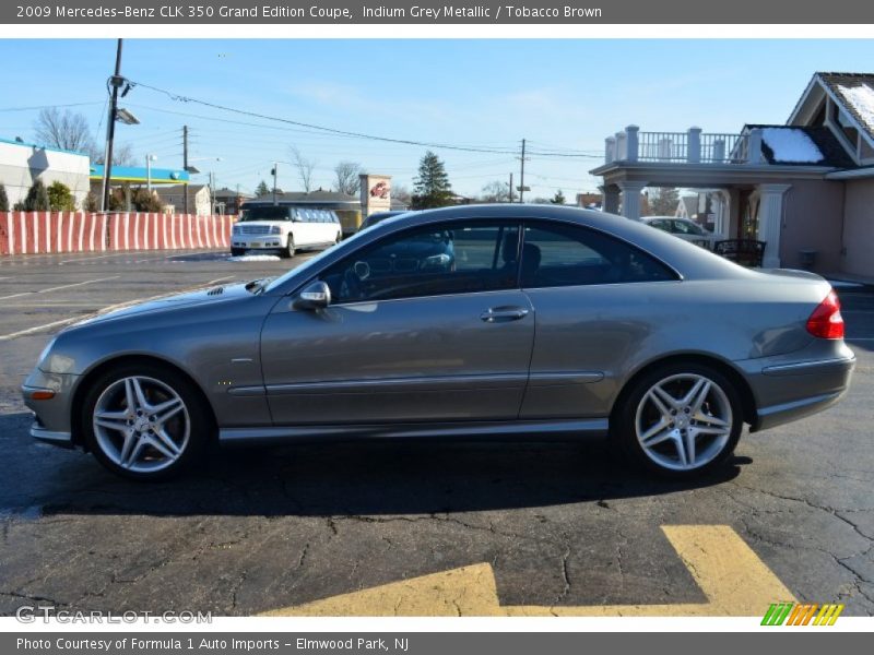 Indium Grey Metallic / Tobacco Brown 2009 Mercedes-Benz CLK 350 Grand Edition Coupe