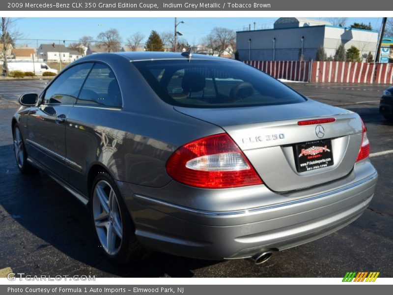 Indium Grey Metallic / Tobacco Brown 2009 Mercedes-Benz CLK 350 Grand Edition Coupe