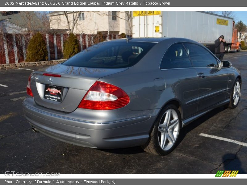Indium Grey Metallic / Tobacco Brown 2009 Mercedes-Benz CLK 350 Grand Edition Coupe