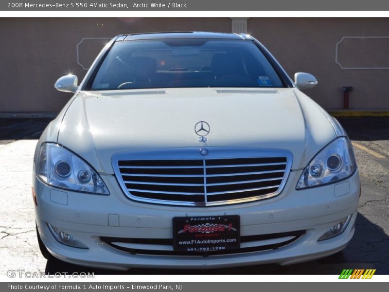 Arctic White / Black 2008 Mercedes-Benz S 550 4Matic Sedan