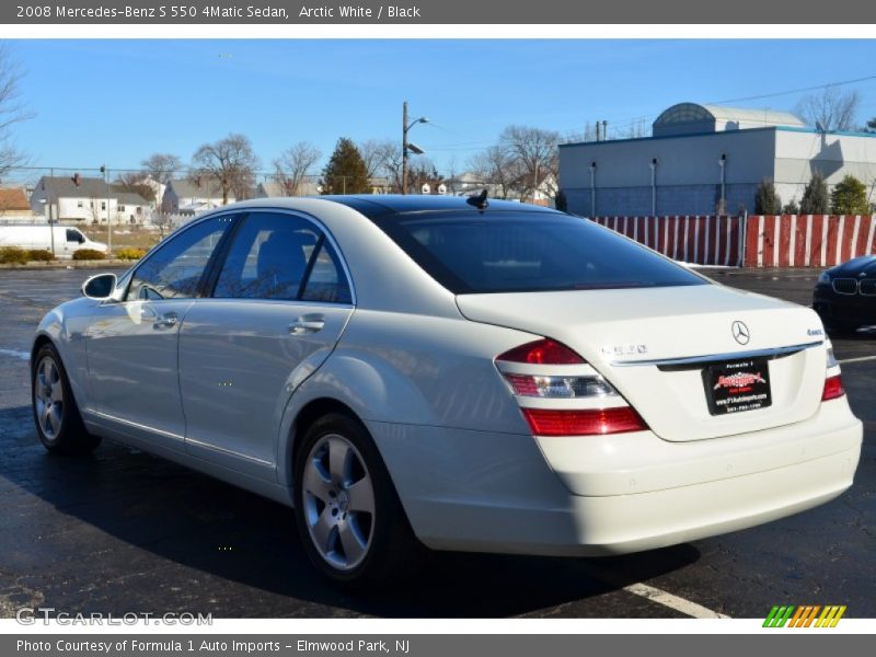 Arctic White / Black 2008 Mercedes-Benz S 550 4Matic Sedan