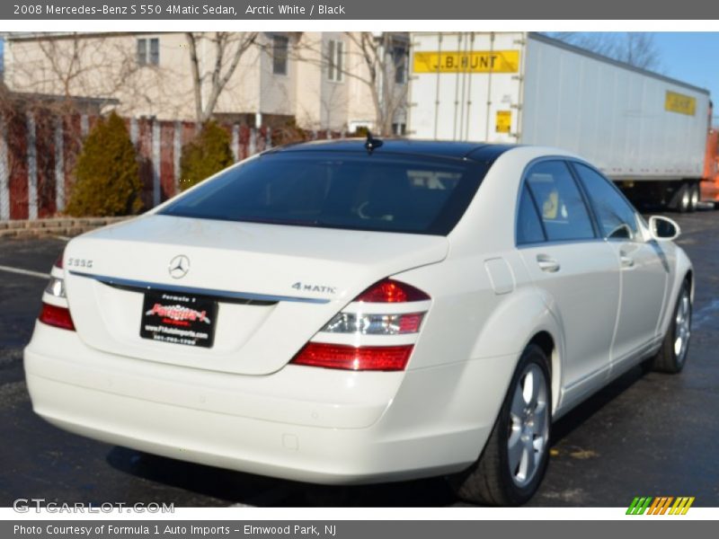 Arctic White / Black 2008 Mercedes-Benz S 550 4Matic Sedan