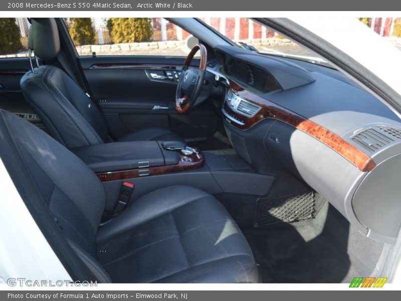 Arctic White / Black 2008 Mercedes-Benz S 550 4Matic Sedan
