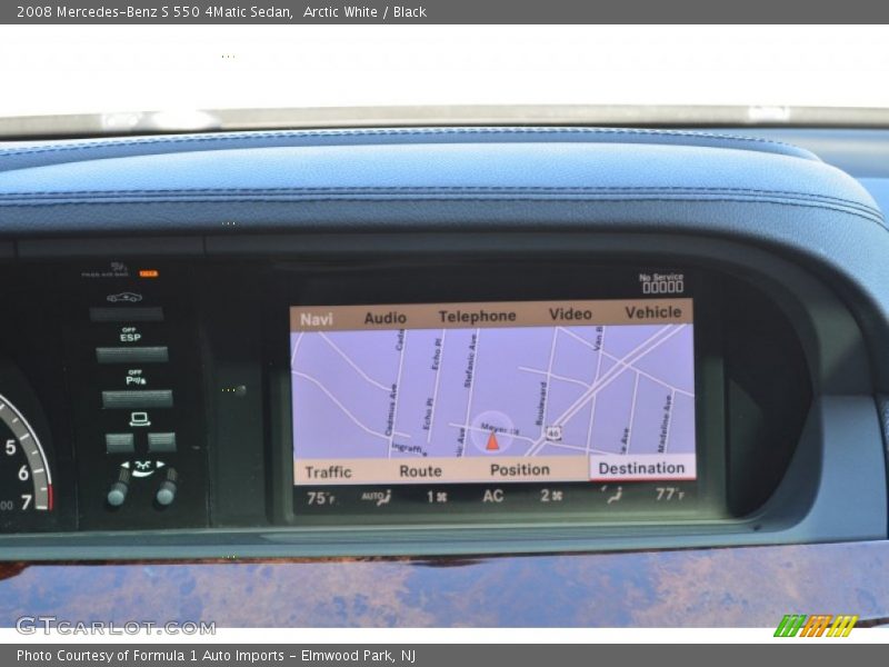 Arctic White / Black 2008 Mercedes-Benz S 550 4Matic Sedan
