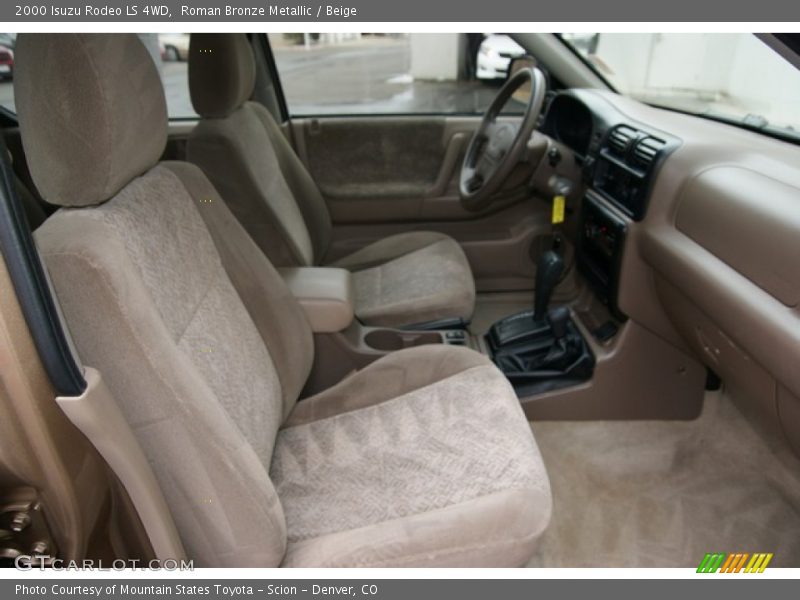 Front Seat of 2000 Rodeo LS 4WD