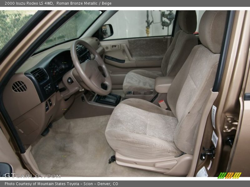 Front Seat of 2000 Rodeo LS 4WD