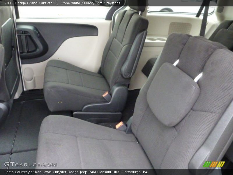 Stone White / Black/Light Graystone 2013 Dodge Grand Caravan SE