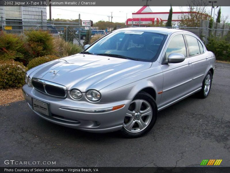 Platinum Metallic / Charcoal 2002 Jaguar X-Type 3.0